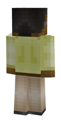 Black skin: body, back render