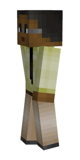Black skin: body, left side render