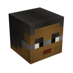 Black skin: head render