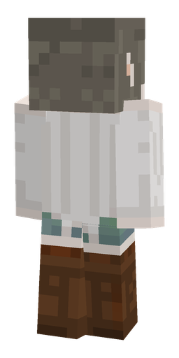 Brown skin: body, back render