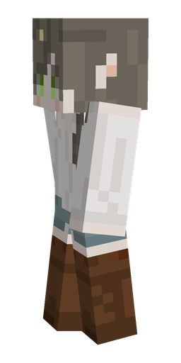 Brown skin: body, left side render