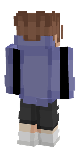 Black skin: body, back render