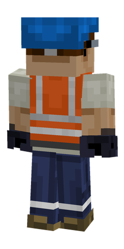 Blue skin: body, back render