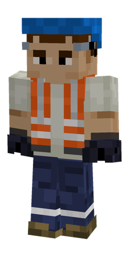 Blue skin: body, front render