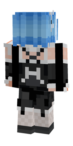 Black skin: body, back render
