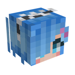Black skin: head render
