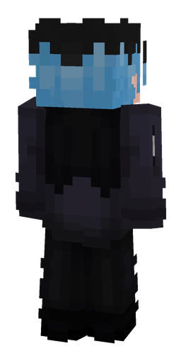 Black skin: body, back render