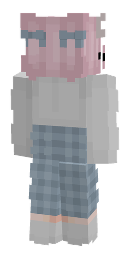 Blue skin: body, back render