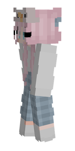 Blue skin: body, left side render