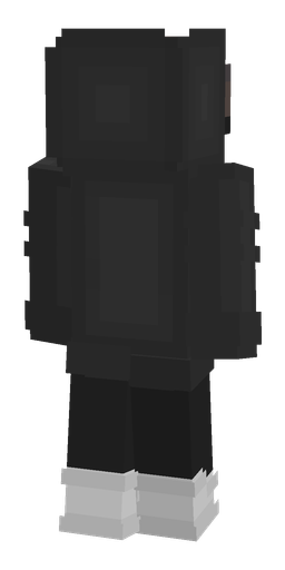 Black skin: body, back render