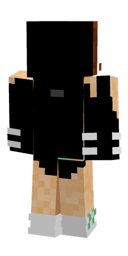 Black skin: body, back render