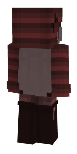 Black skin: body, back render