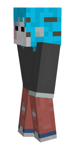 Black skin: body, left side render
