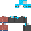 Black skin: raw texture render