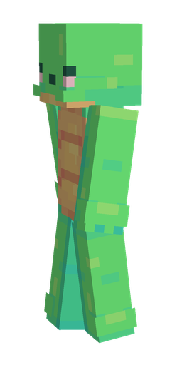 Green skin: body, left side render