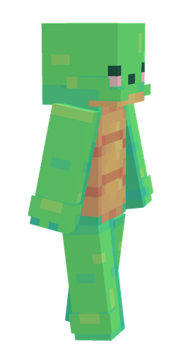 Green skin: body, right side render