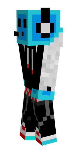 Black skin: body, left side render
