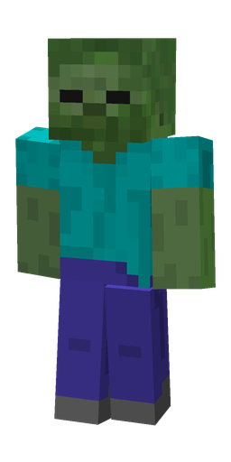 Blue skin: body, front render