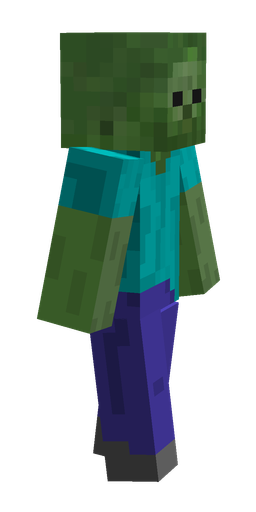 Blue skin: body, right side render