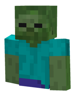 Blue skin: bust render