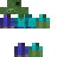 Blue skin: raw texture render