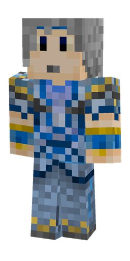 Blue skin: body, front render