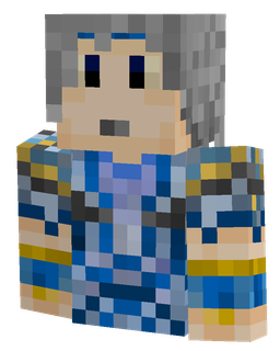 Blue skin: bust render