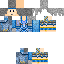 Blue skin: raw texture render