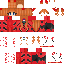 Black skin: raw texture render