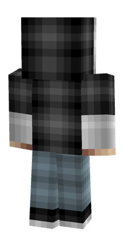 Black skin: body, back render