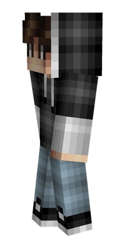 Black skin: body, left side render