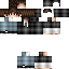 Black skin: raw texture render