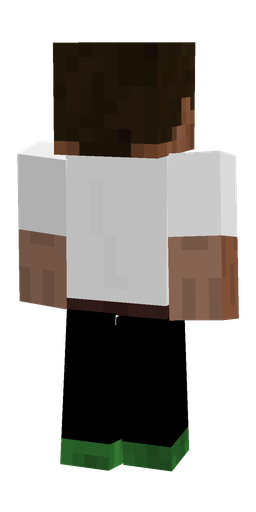 Black skin: body, back render