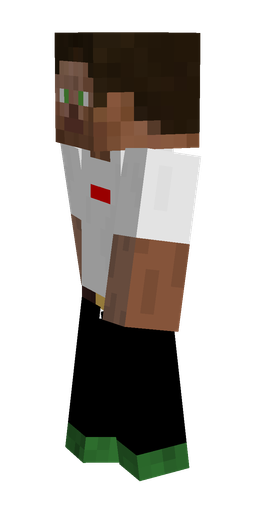 Black skin: body, left side render