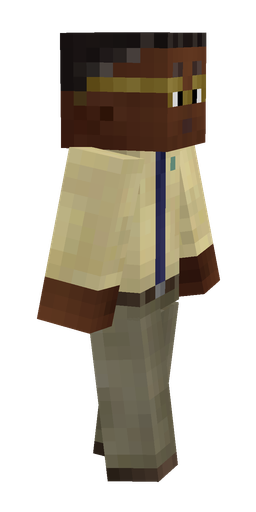Brown skin: body, right side render