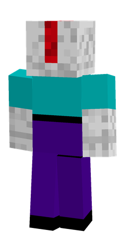 Blue skin: body, back render