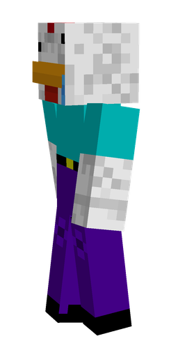 Blue skin: body, left side render