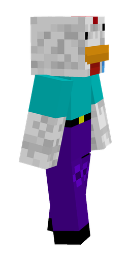 Blue skin: body, right side render