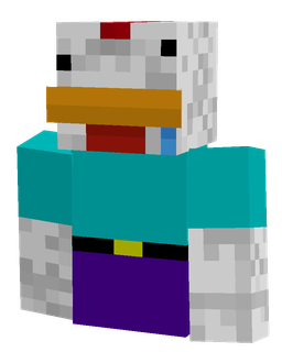 Blue skin: bust render