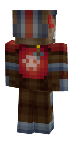 Black skin: body, back render