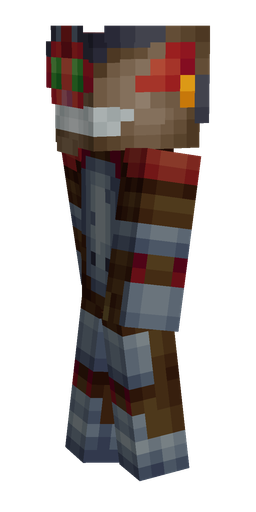 Black skin: body, left side render
