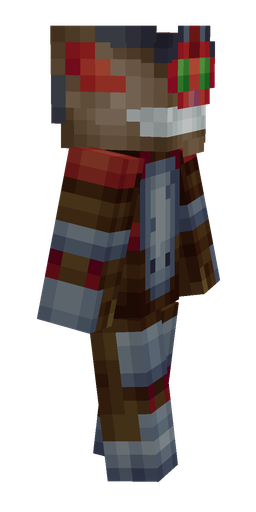 Black skin: body, right side render