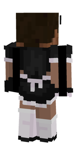 Black skin: body, back render