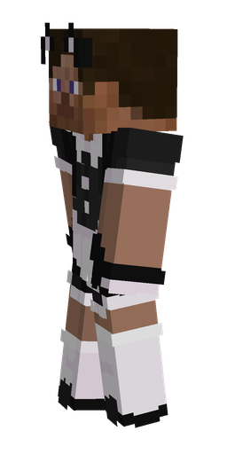 Black skin: body, left side render