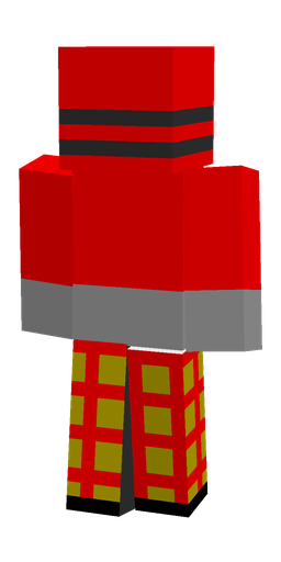 Black skin: body, back render
