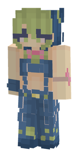 Blue skin: body, front render