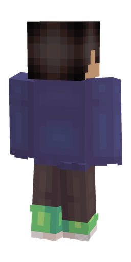 Black skin: body, back render