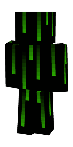 Black skin: body, back render