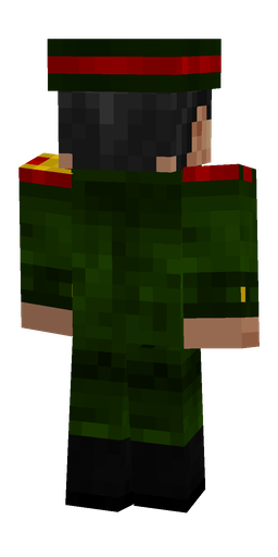 Black skin: body, back render