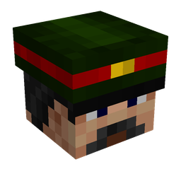 Black skin: head render